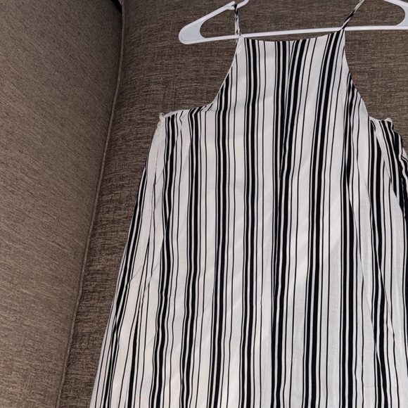 Mod Ref Black and White Striped Maxi Dress - Picture 5 of 8